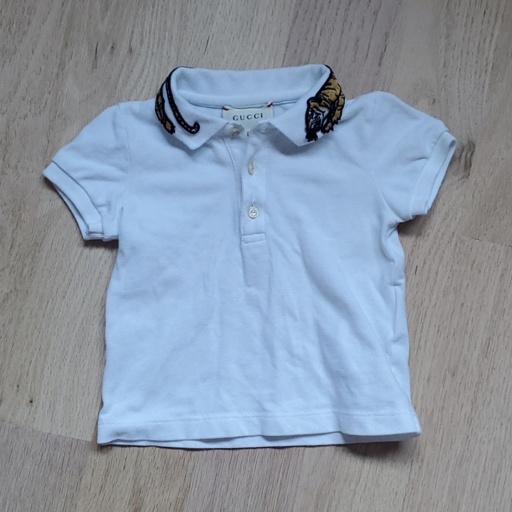 Gucci Baby Tiger Collar Polo